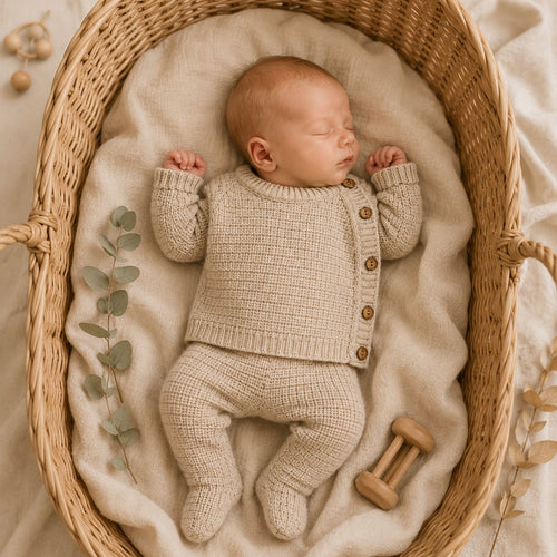 Conjunto tejido Cariño, Talle 0M | 3M
