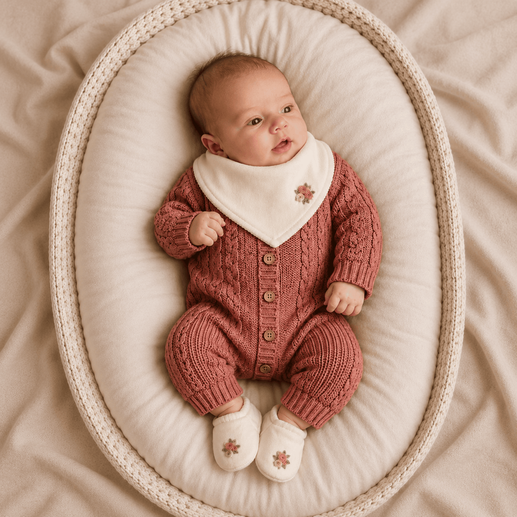 Set Ternura, Rosas Rosa, Talle 0M