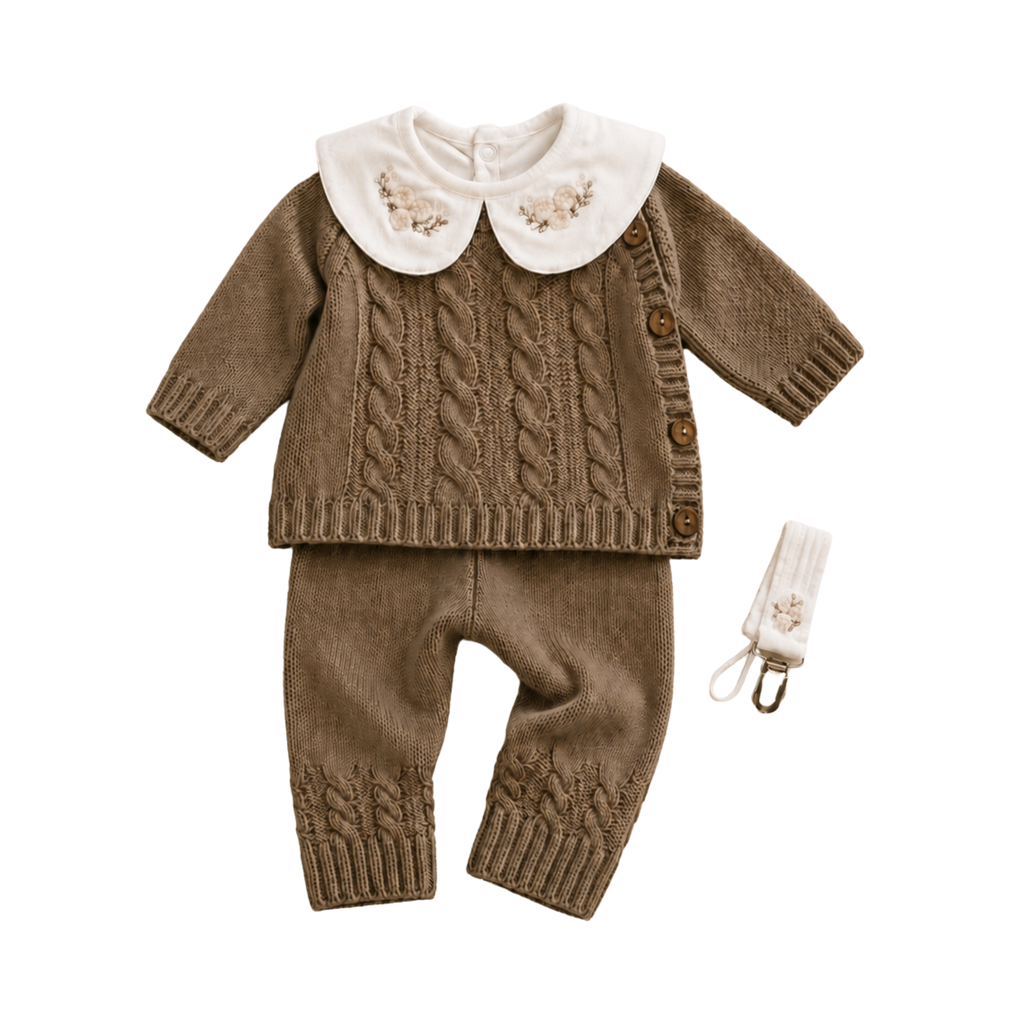 Set Bienvenida I, Rosas Nude, Talle 0M