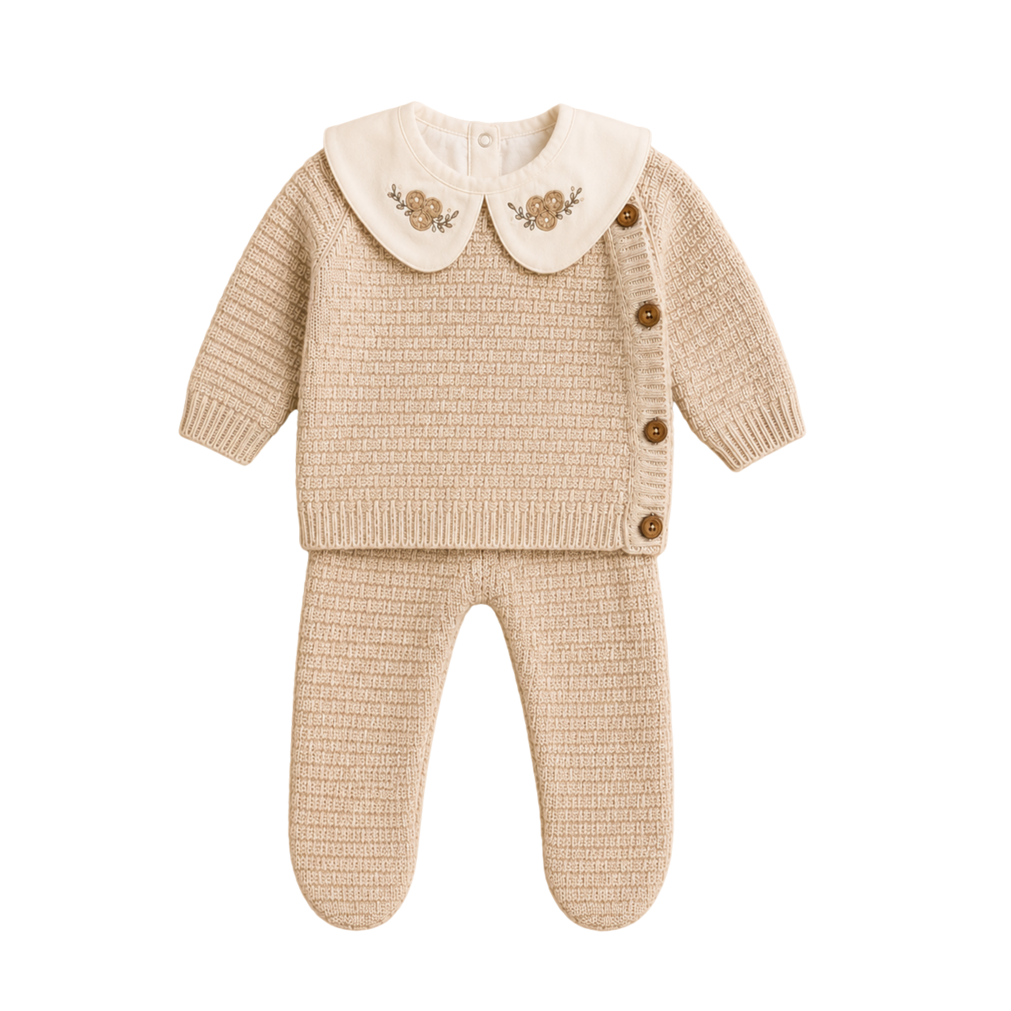 Set Bienvenida II, Rosas Taupe, Talle 3M