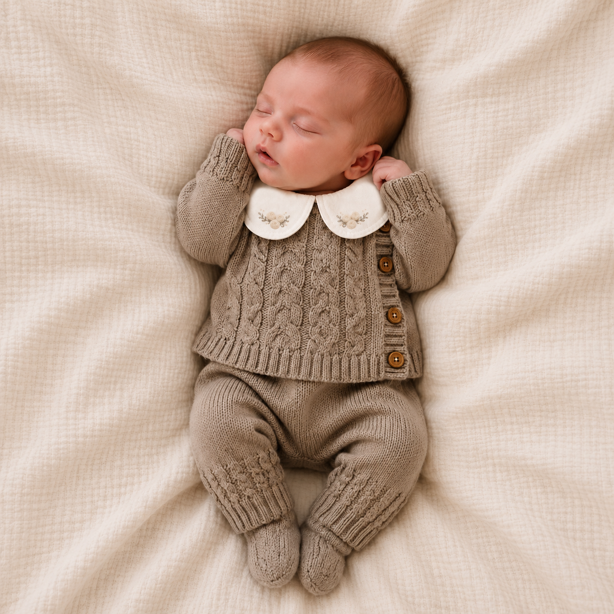 Set Bienvenida I, Rosas Nude, Talle 0M