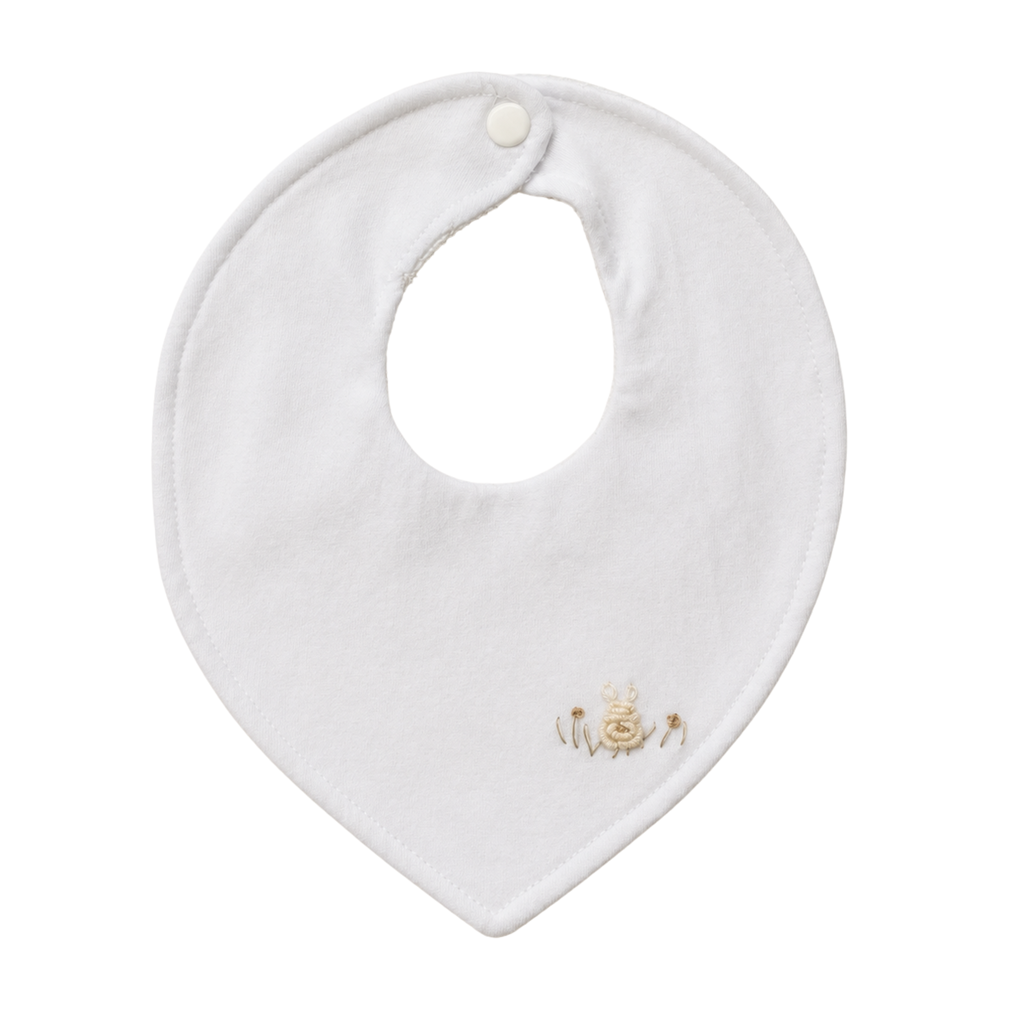 Babero bandana con bordado de Conejo