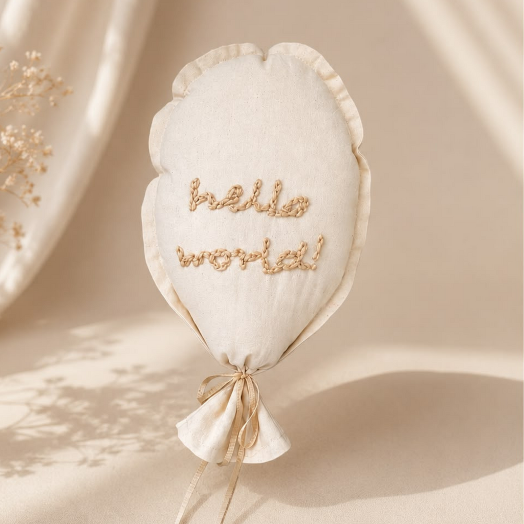 Globo bordado personalizable