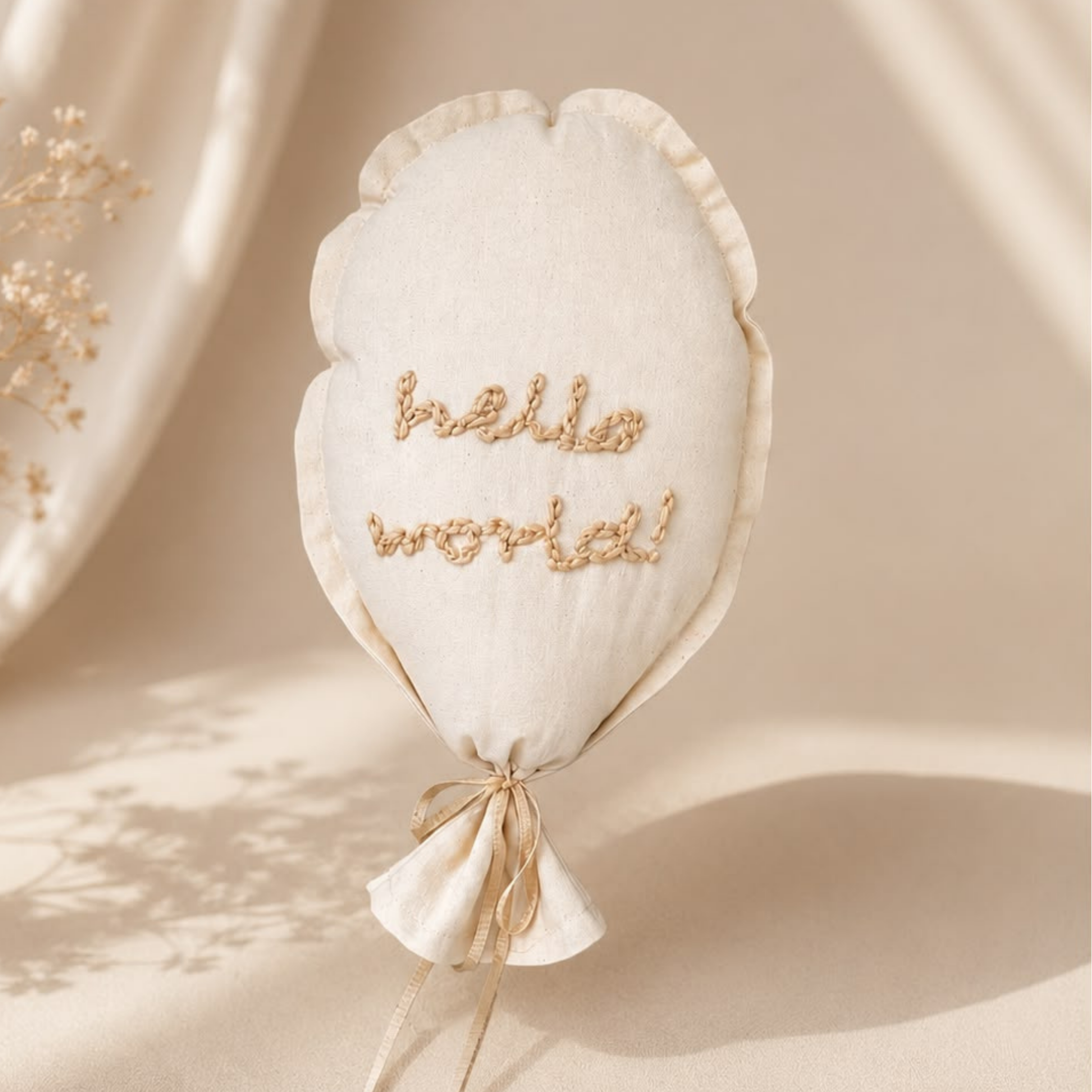 Globo bordado personalizable